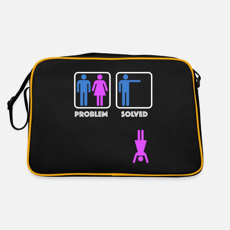 Problem solved | funny sayings, sarcasm Retro Bag