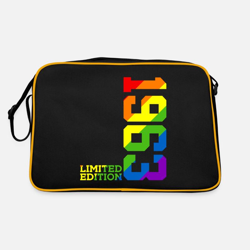 LGBTQ 1963 RAINBOW 63RD BIRTHDAY PRIDE Retro Bag