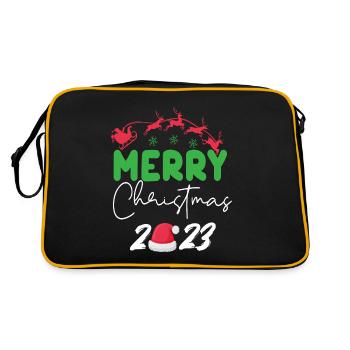 Joyeux Noël 2023 - Sac Retro - noir/or - Dos