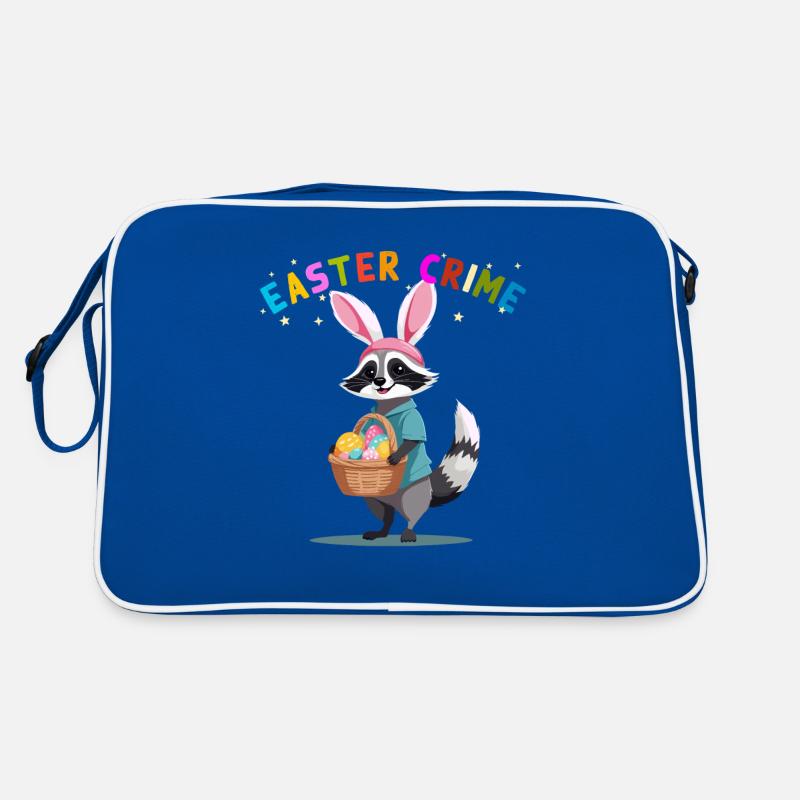 Conception d’oeufs de Pâques de raton laveur mignon drôle Sac Retro