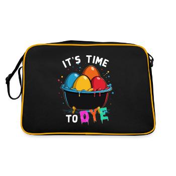 Drôle d’oeuf teinture artiste couleurs pour Pâques - Sac Retro - noir/or - Dos