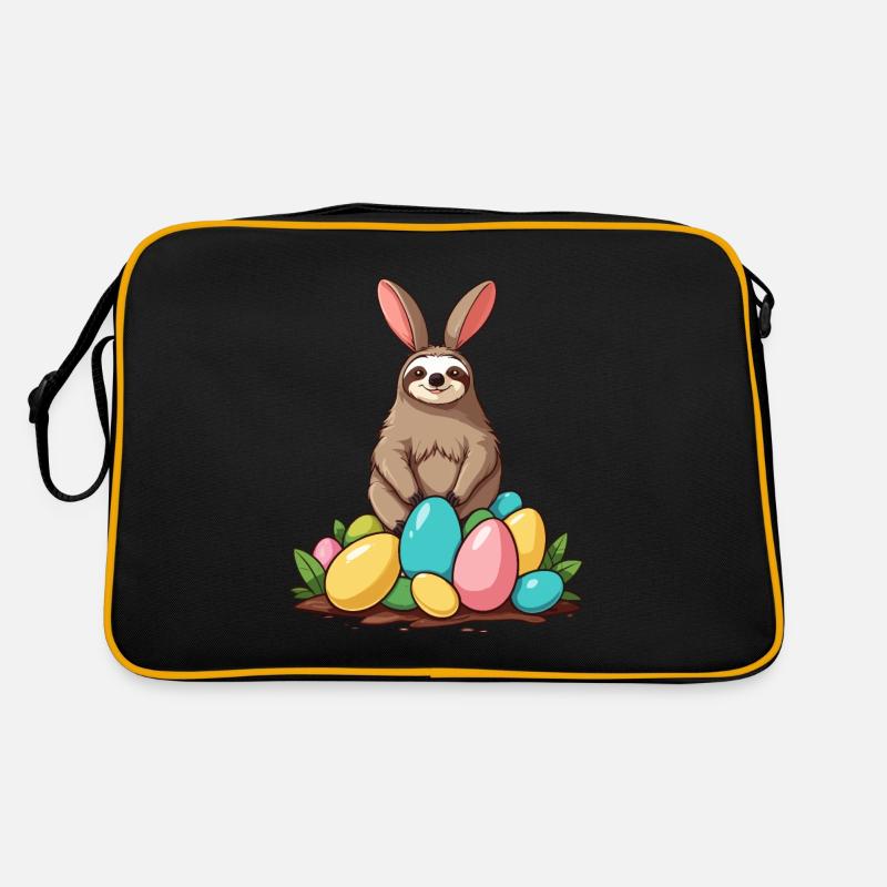 Funny Sloth Easter Bunny Cute Iconic Retro Bag