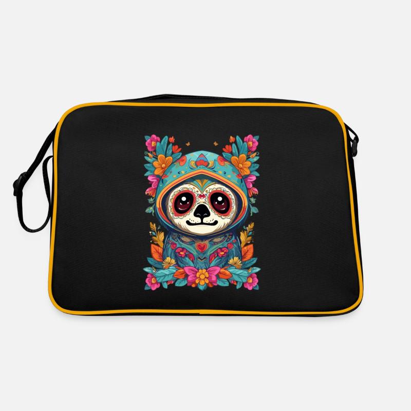 Sloth Iconic Sugar Skull Mexico Retro Bag