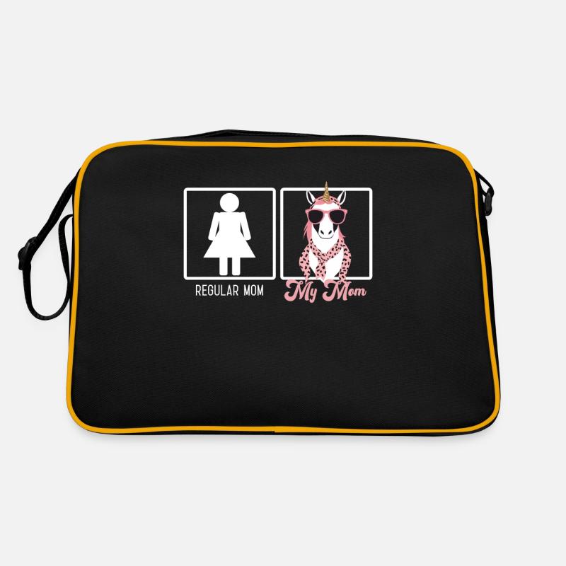 Lustiger Mutter Vergleich Einhorn Mama Stil Retro Tasche