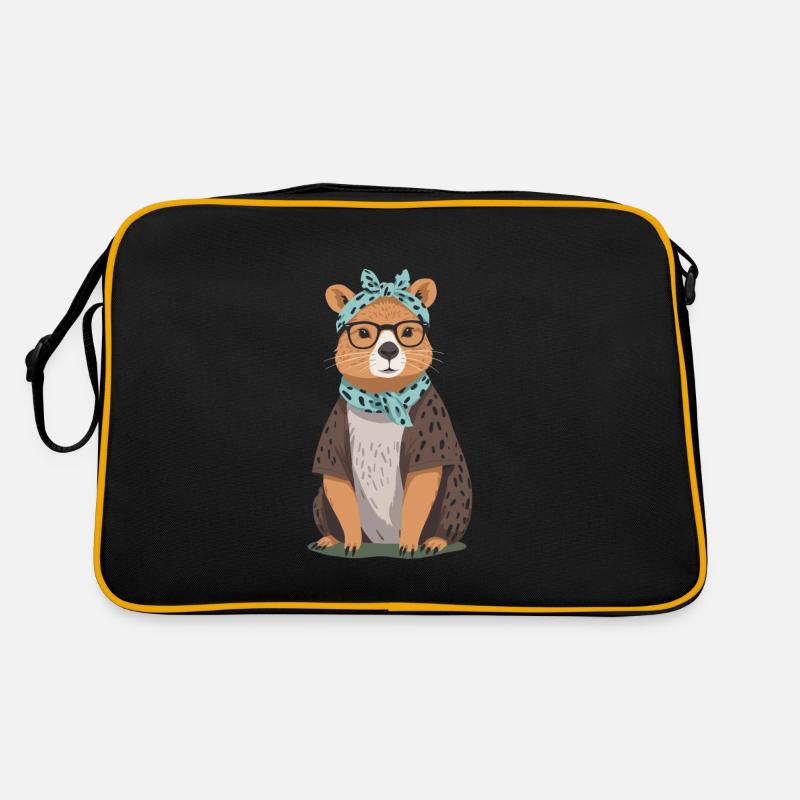 Drôle Capybara Maman Design Capybara Maman Sac Retro