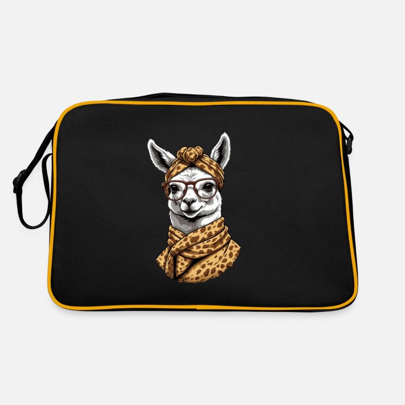 Drôle Lama Alpaga Mère Design Lovers Sac Retro