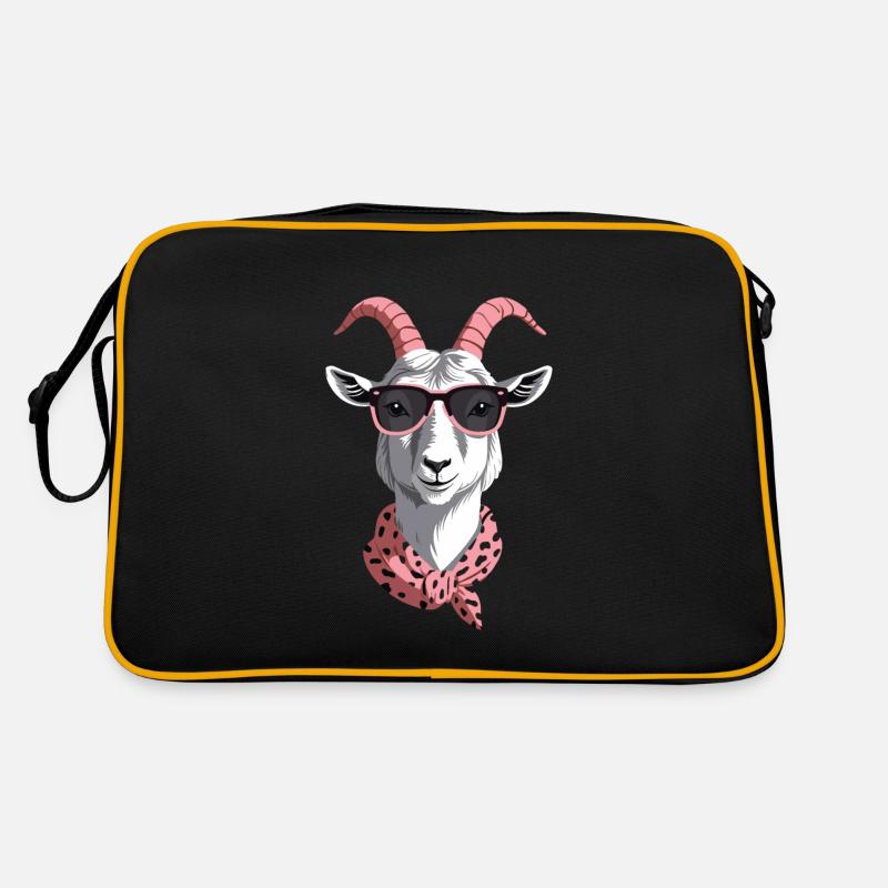 Lustige Mama Ziege Perfekt Zum Muttertag Retro Tasche