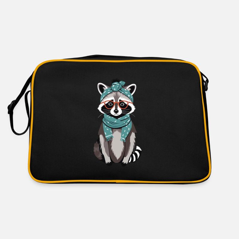 Mama Waschbär Waschbärenliebhaber Muttertag Retro Tasche