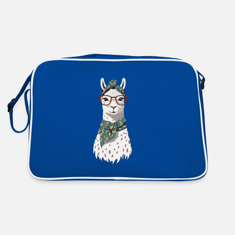 Lustiges Lama Alpaca Mutter Design Retro Tasche
