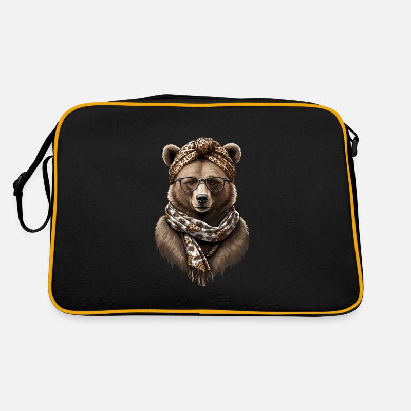 Lustiger Mama Bär Mutter Bärin Bärenliebhaber Retro Tasche