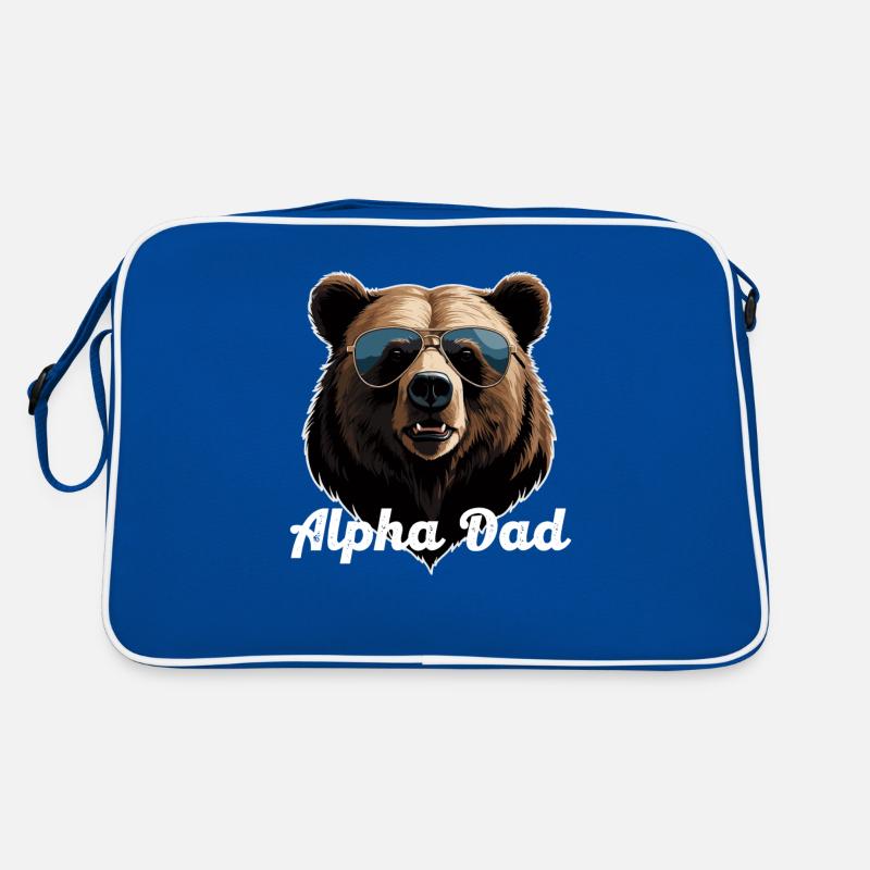 Alpha Dad Lustiger Vater Perfekter Style Retro Tasche