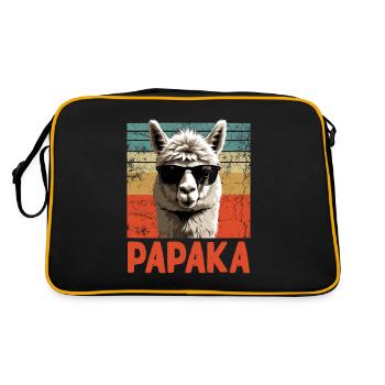 Papaka Le papa alpaga parfait papa drôle - Sac Retro - noir/or - Dos