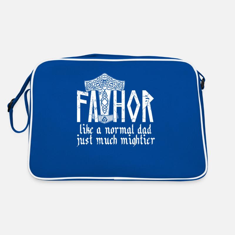 Wikinger Papa Vathor Wikinger Spruch Design Retro Tasche