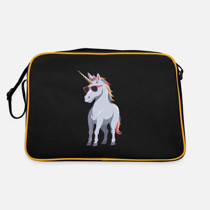 Dad Unicorn Funny Father's Day Design Retro Bag