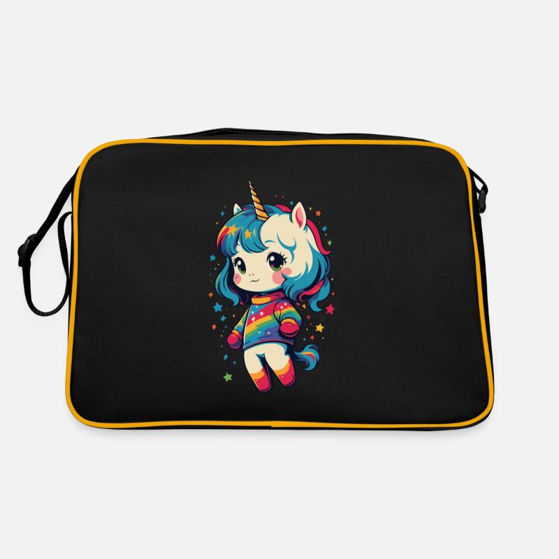 Tolles Einhorn Liebhaber Design Lustige Einhörner Retro Tasche