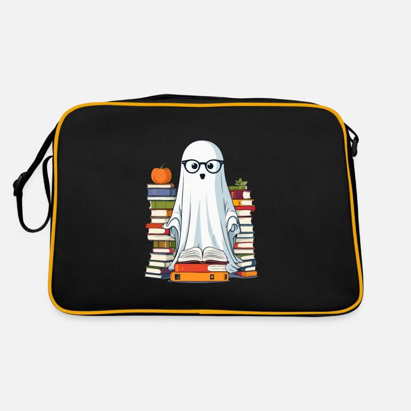 Book Lover Style Reading Halloween Ghost Retro Bag