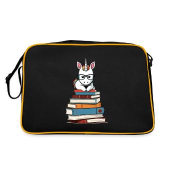 Licorne Histoires fantastiques Licorne mignonne - Sac Retro - noir/or - Dos
