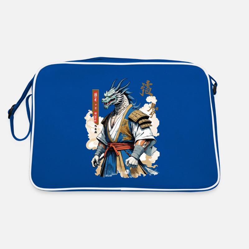 Drachen Samurai Vintage Ukiyo-e Stil Retro Tasche