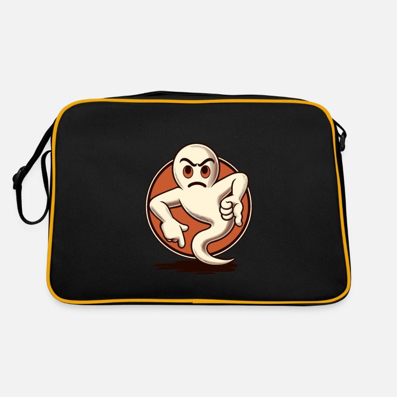 Cool Ghost Donne Pouces Vers Le Bas Drôle Fête D’Halloween Sac Retro