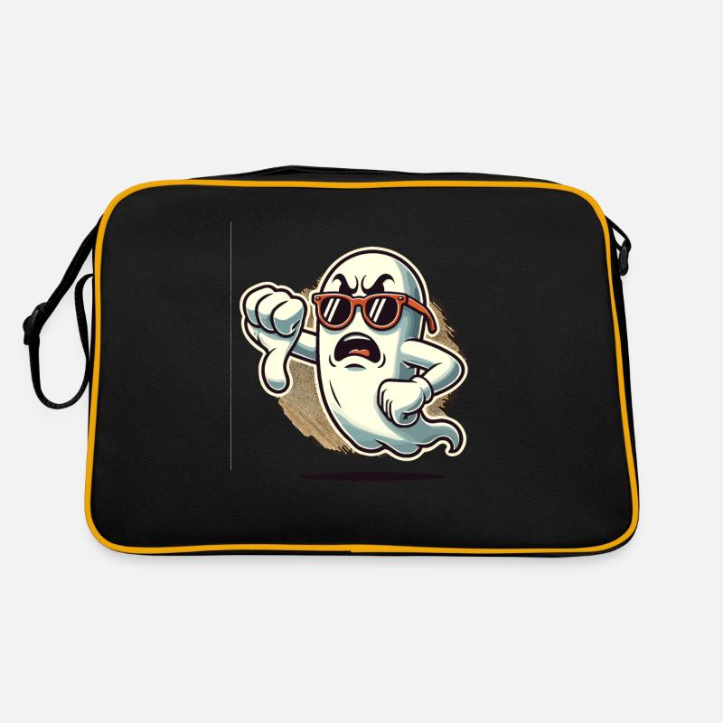 Cool Ghost donne des pouces vers le bas Fantôme d’Halloween Sac Retro