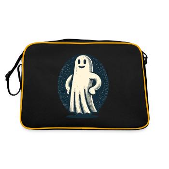 Funny Vintage Ghost Retro Art Style - Retro Bag - black/gold - Back