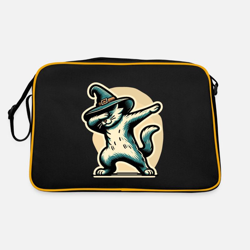 Dabbing Sorcières Chat Dabbing Chat Chat Animaux de compagnie Halloween Sac Retro