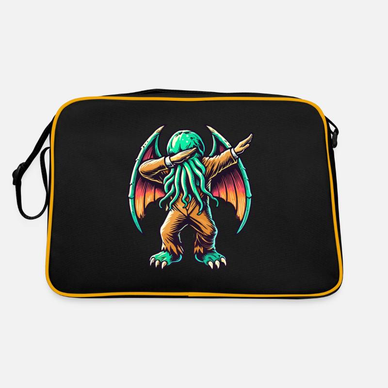 Lustiger Dabbender Cthulhu Dabbing Design Retro Tasche
