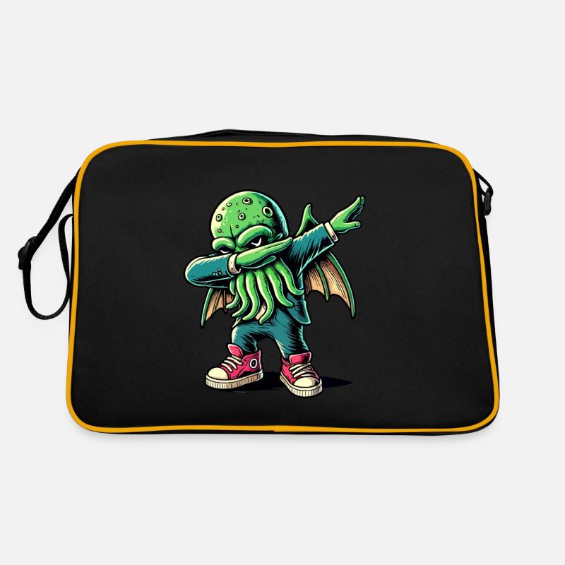 Lustiger Dabbender Cthulhu Dabbing Design Retro Tasche