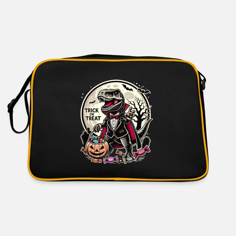 Drôle de vampire T-Rex aime les bonbons Sac Retro