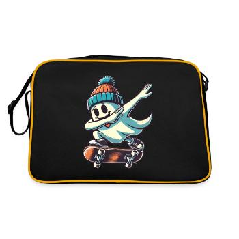 Skateboarding Dabbing Ghost Skateboard Dab - Retro Bag - black/gold - Back