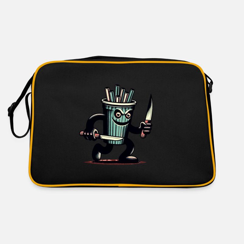 Scary Psycho Drinking Cup Drinks Retro Bag