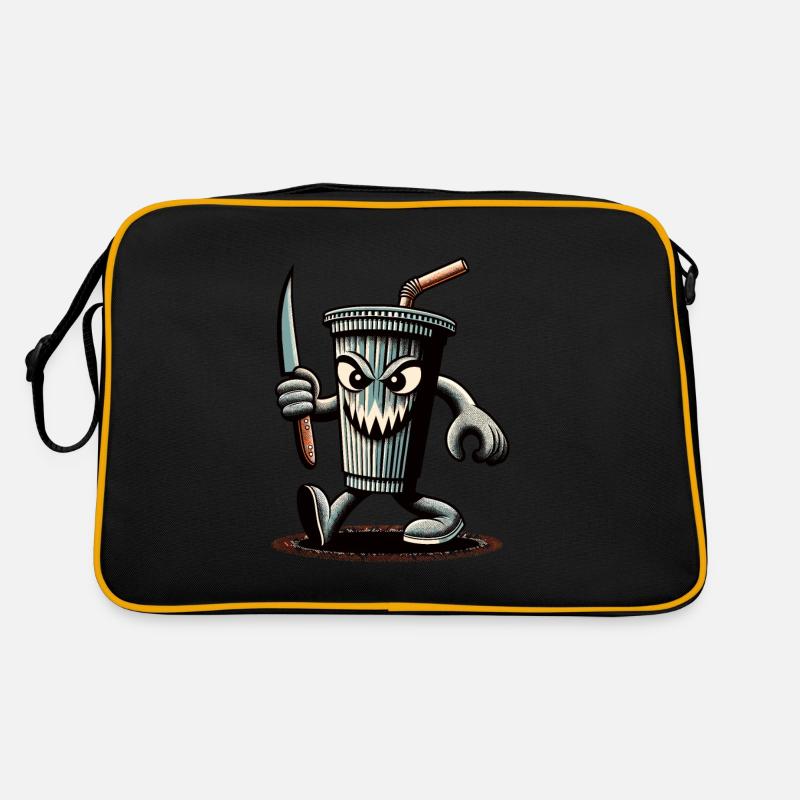 Scary Psycho Drinking Cup Drinks Retro Bag