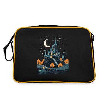 Spooky Haunted Castle Magical Haunted Castle - Retro Bag - black/gold - Back