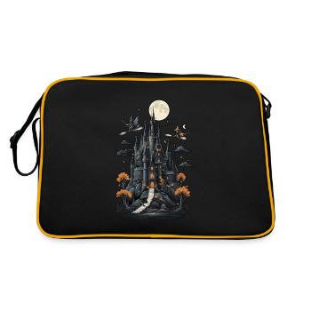 Spooky Haunted Castle Magical Haunted Castle - Retro Bag - black/gold - Back
