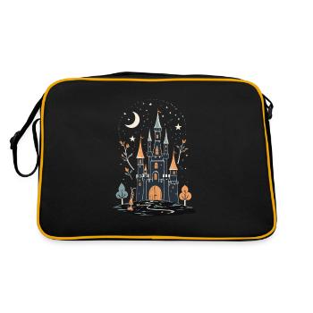 Spooky Haunted Castle Magical Haunted Castle - Retro Bag - black/gold - Back