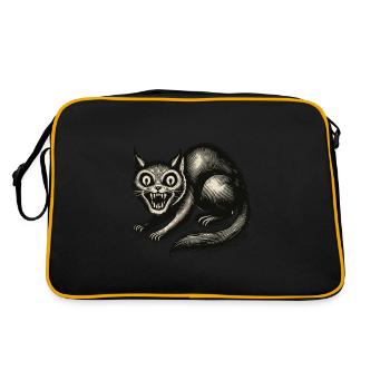 Magical Witch Cat Horrific Horror Cat - Retro Bag - black/gold - Back