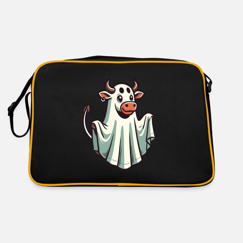 Idée de costume de drap de drap fantôme de vache drôle Sac Retro