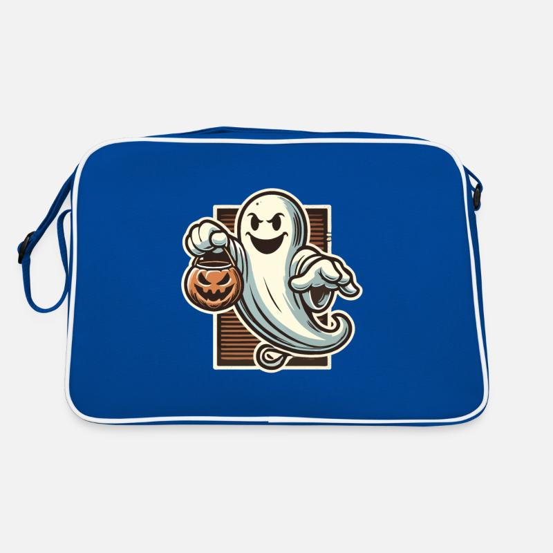 Cute Halloween Ghost Trick or Treat Retro Bag