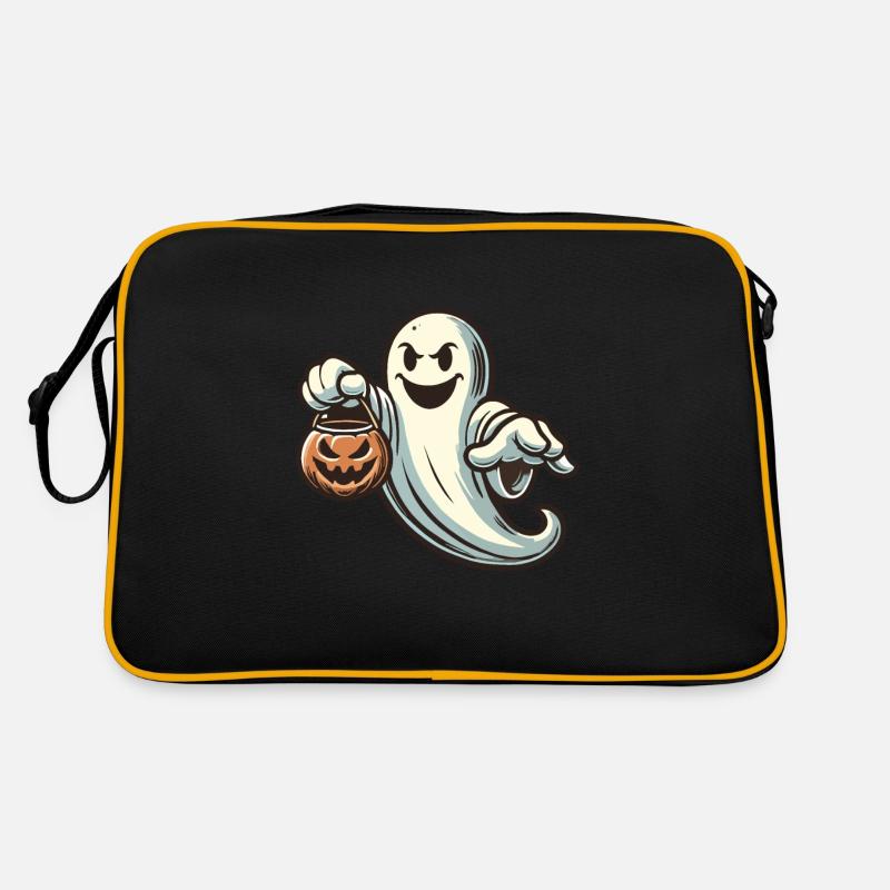 Cute Halloween Ghost Trick Or Treat Retro Bag