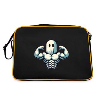Bodybuilding Ghost Funny Gym Ghost - Retro Bag - black/gold - Back