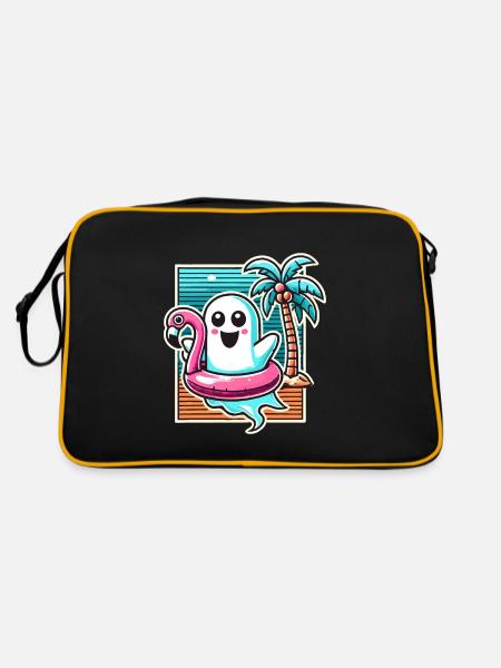 Summer Halloween Spooky Lifestyle Costume Idea - Retro Bag - black/gold - Back