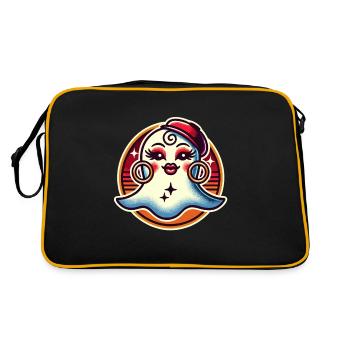 Funny Glamour Ghoul Flashy Halloween Girl - Retro Bag - black/gold - Back