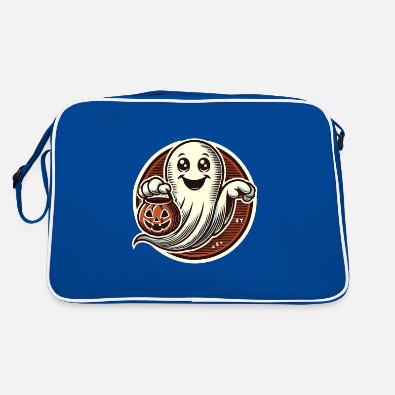 Cute Halloween Ghost Trick Or Treat Retro Bag