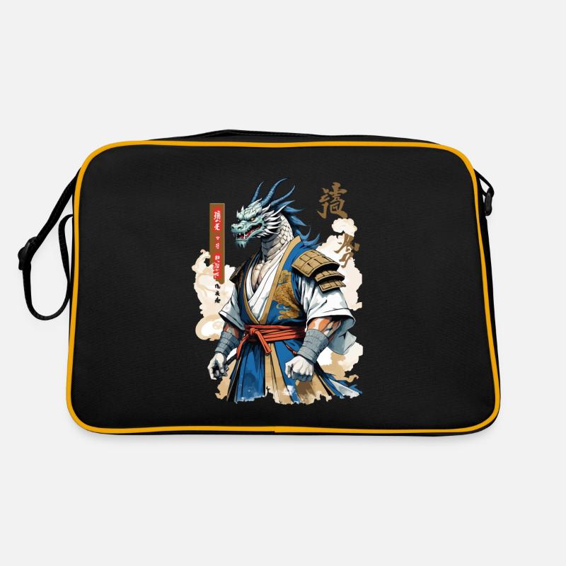 Dragon Samouraï Vintage Ukiyo-e Style Sac Retro