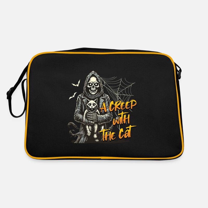 Conception des chats d’Halloween : un creep avec le chat Sac Retro