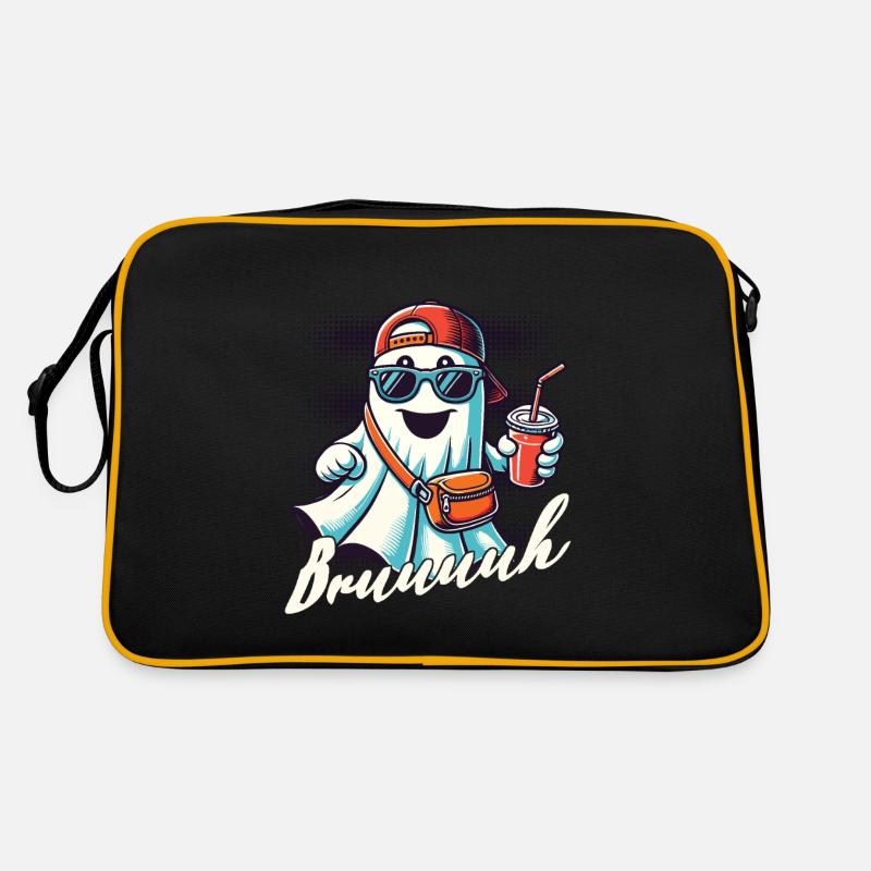 Scary Halloween Ghost Broth Retro Bag