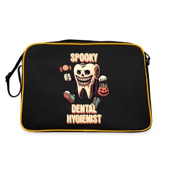 Spooky Dental Halloween Adventure - Retro Bag - black/gold - Back