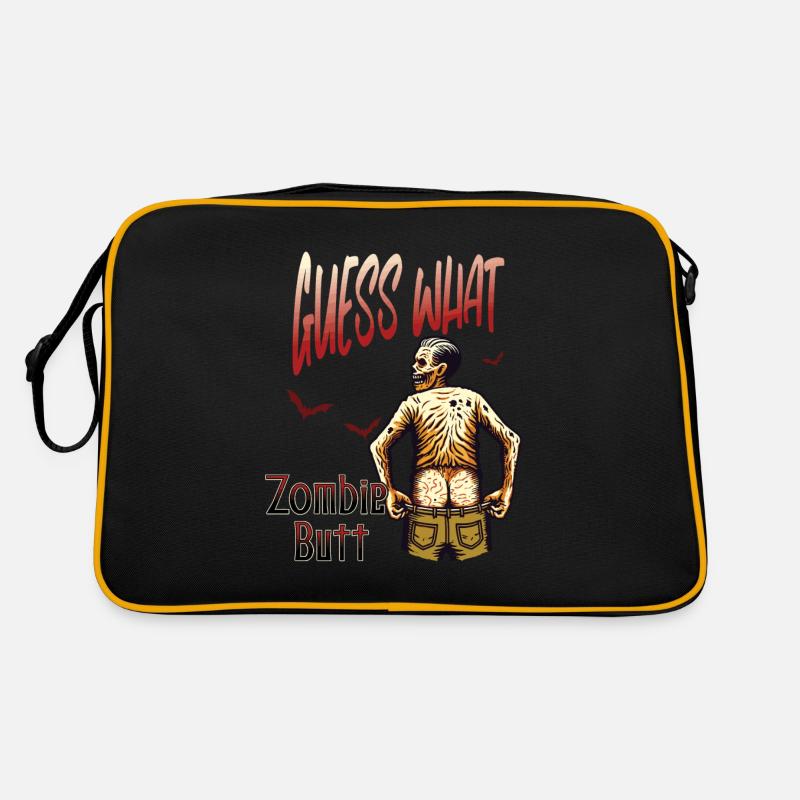 Halloween Fun: Guess What Zombie Butt Retro Bag