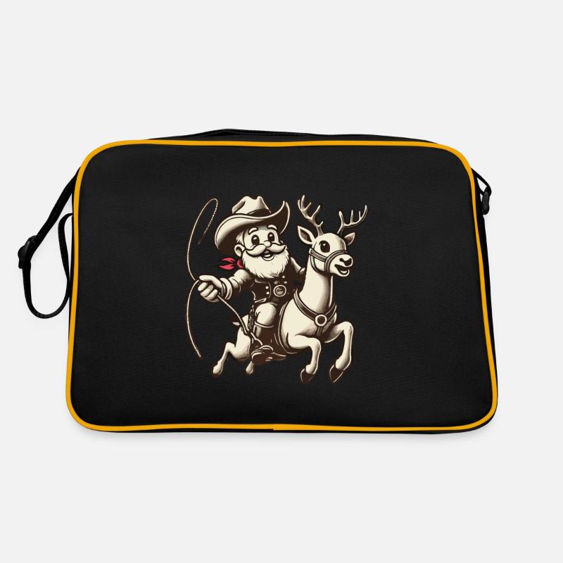 Aventure du Père Noël cow-boy Sac Retro