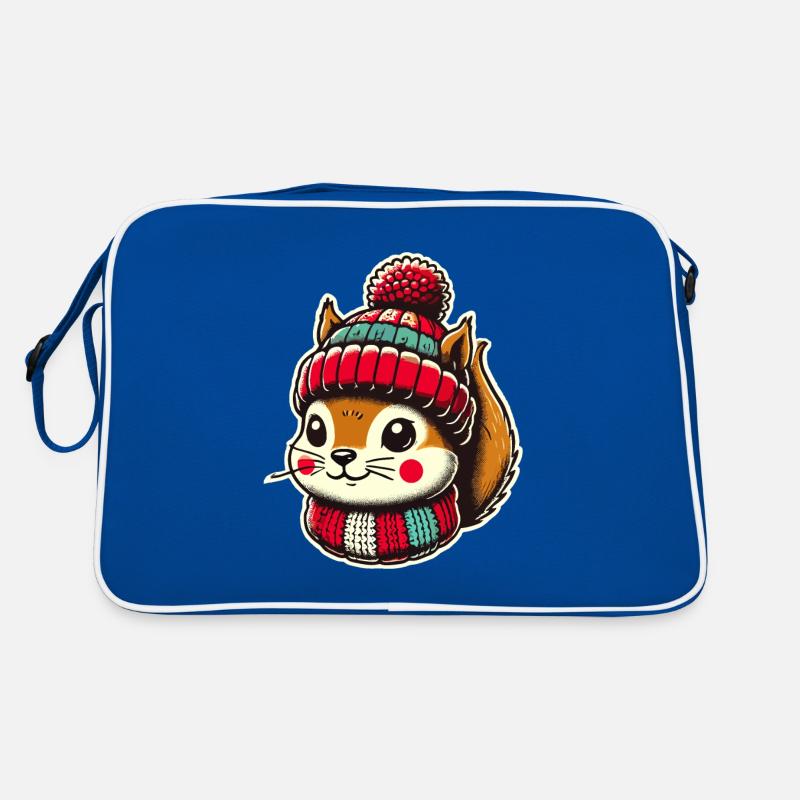 Écureuil de Noël avec casquette Sac Retro